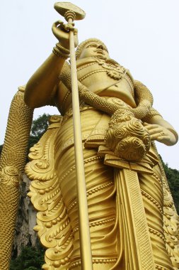 Hindu tanrısı altın heykel Muragan