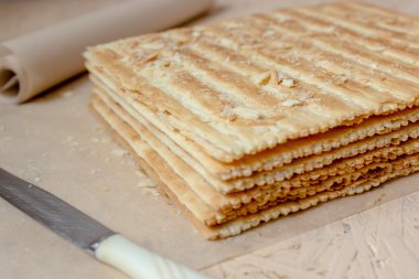 Puf böreği. Pasta için hazırlık.