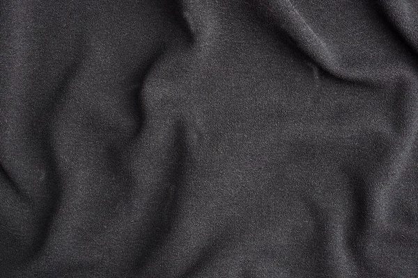 Pozadí Černého Textilního Materiálu Textury Kusu Oděvu — Stock fotografie