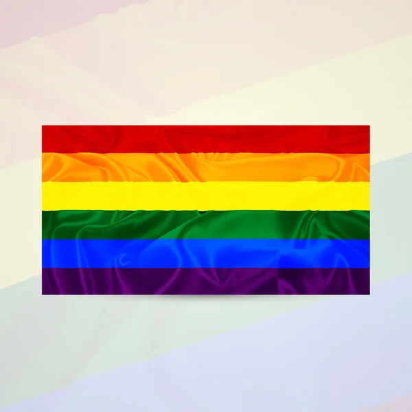 Bandera del arco iris del vector de la comunidad lbgt — Vector de stock
