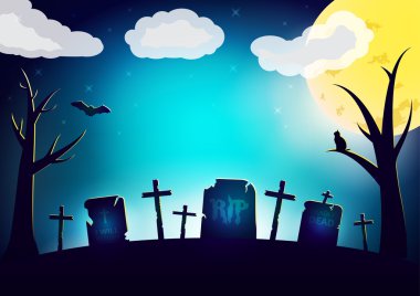 Vektör Cadılar Bayramı dilek kartı