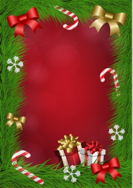 Noel arka plan görüntü ve metin için çerçeve ile