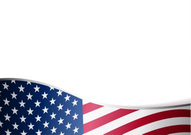 Amerikan bayrağı arka plan vektör grafiği