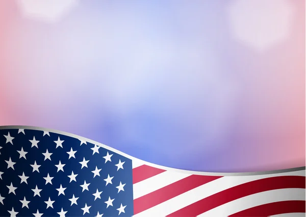 Amerikanische Flagge Hintergrund Vektorgrafik — Stockvektor