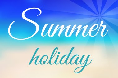 Summer holiday vector bacgkround