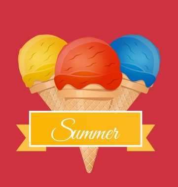 dondurma plan vektör