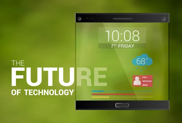 Transparent glass tablet — 图库矢量图片