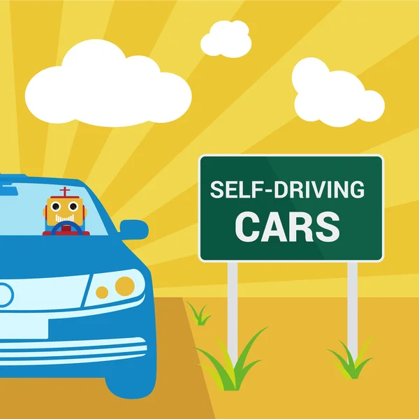 Future Self-driving driverless car