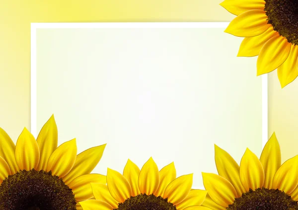 Girasol vector fondo — Archivo Imágenes Vectoriales