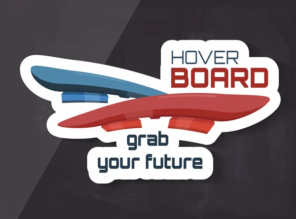 Gráfico vetorial criativo Hoverboard — Vetor de Stock