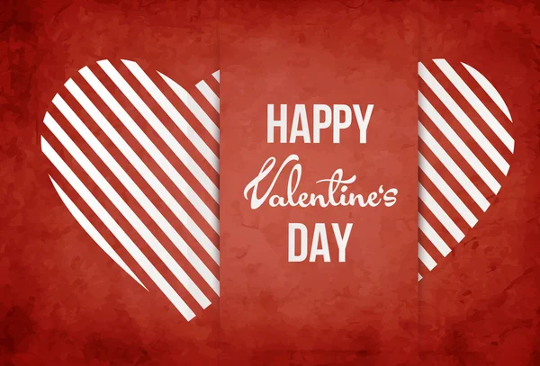 Aftelkalender voor Valentijnsdag wens kaart vectorillustratie — Stockvector