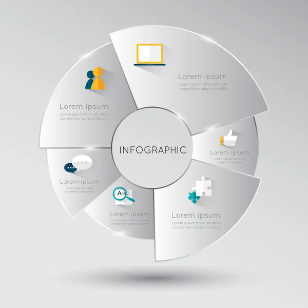 Infográfico moderno para o conceito de negócio —  Vetores de Stock