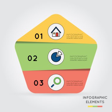 İş projesi için modern Infographic