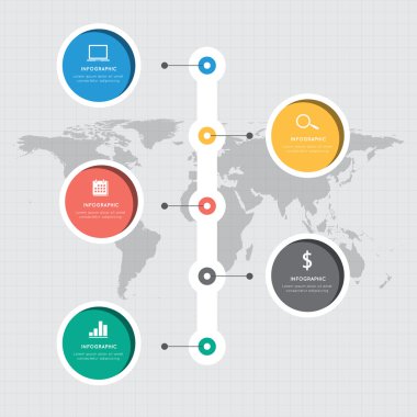 İş projesi için modern Infographic