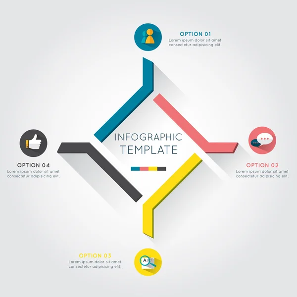 Infografía moderna para proyecto empresarial — Archivo Imágenes Vectoriales