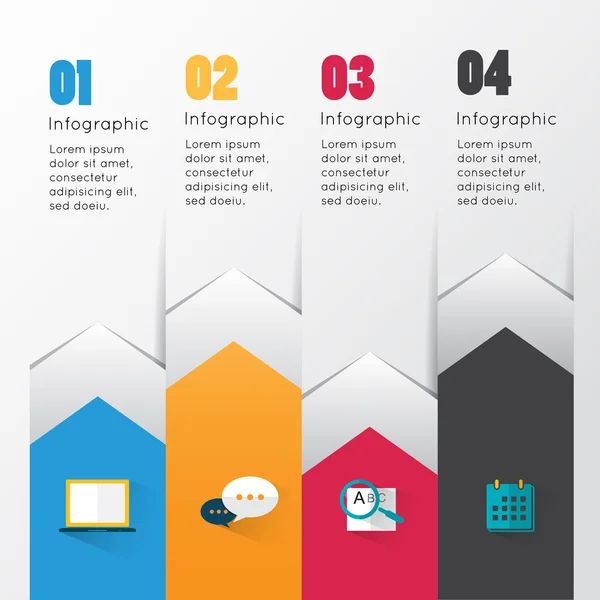 Infographie moderne pour concept d'entreprise . — Image vectorielle