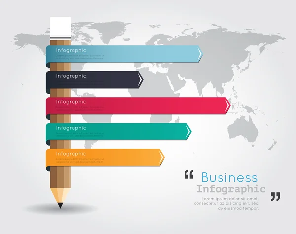 Infographie moderne pour concept d'entreprise . — Image vectorielle