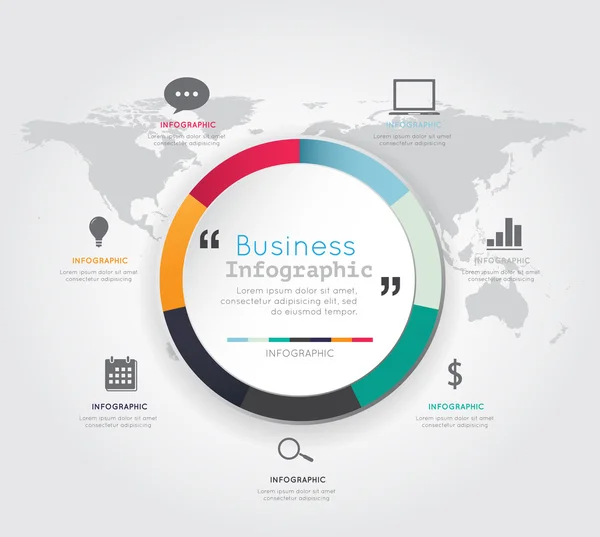 Infografica moderna per il concetto di business . — Vettoriale Stock