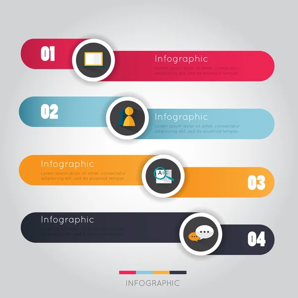 Современная инфографика для концепции бизнеса . — стоковый вектор