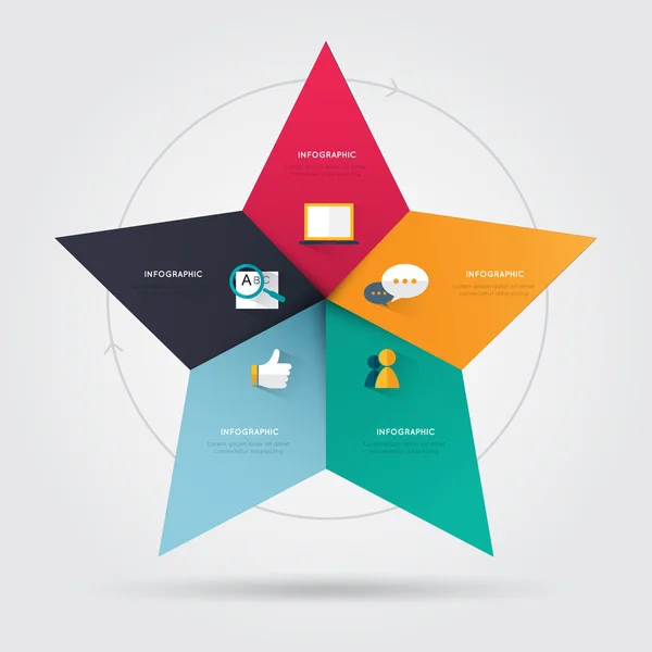 Infographie moderne pour concept d'entreprise . — Image vectorielle