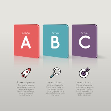 İş kavramı için modern Infographic.