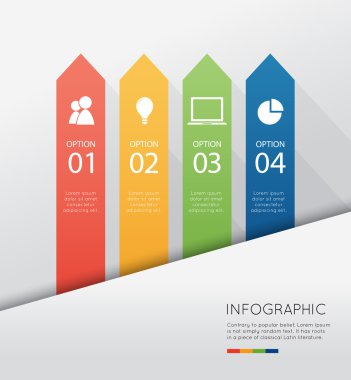 İş kavramı için modern Infographic.