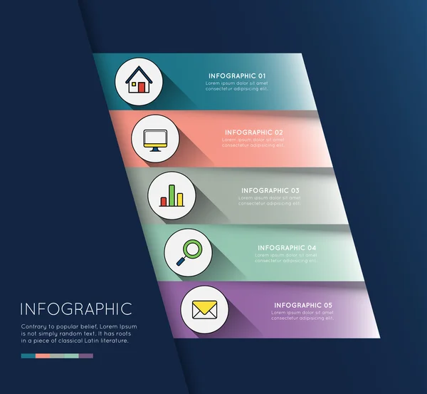 Moderne Infografik für Geschäftskonzept. — Stockvektor