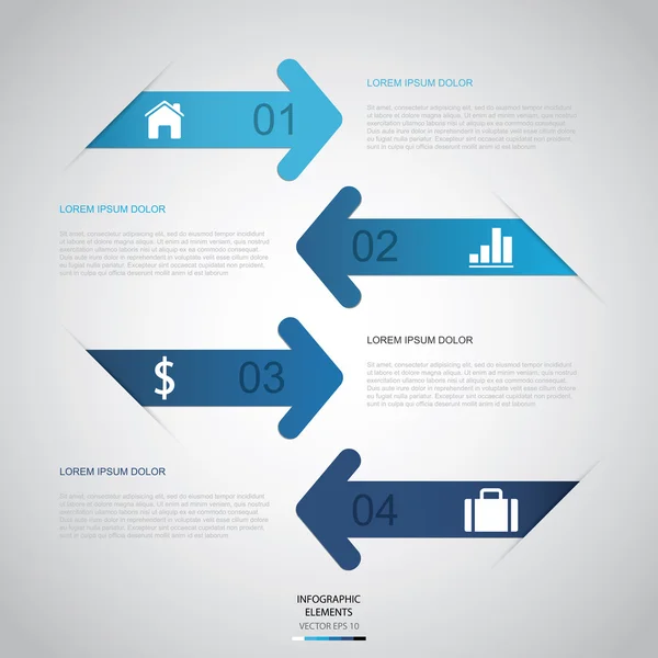 Infografía de Flecha — Vector de stock