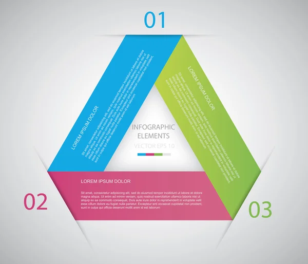 Infographie du triangle — Image vectorielle