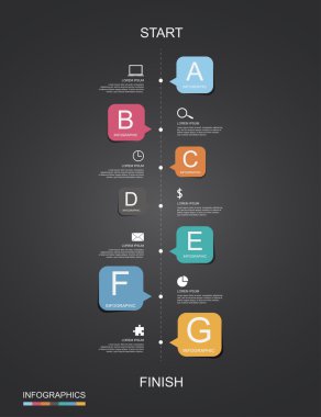 Kağıt Modern Infographic
