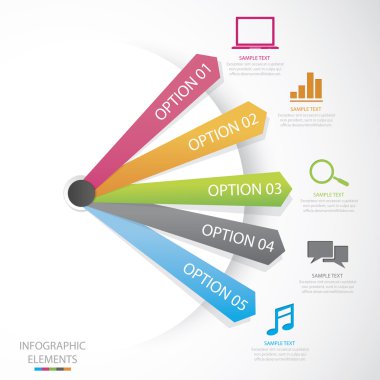 Kağıt Modern Infographic