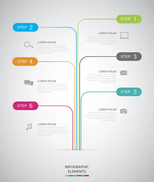 Kağıt Modern Infographic