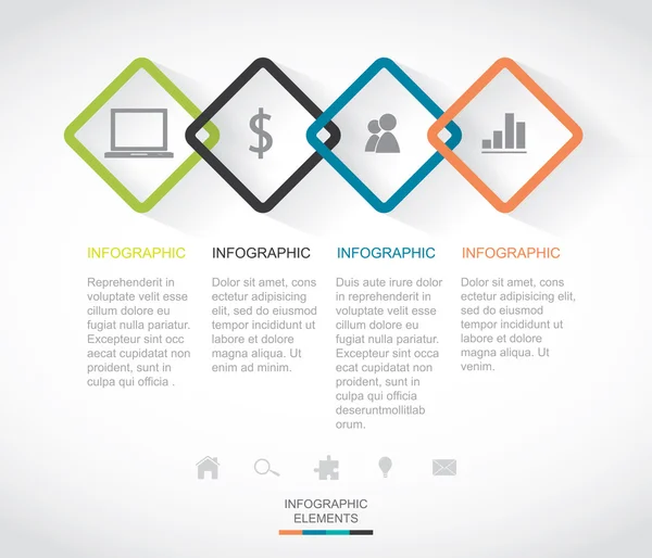 Moderne Infografik — Stockvektor