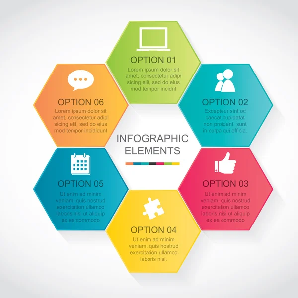 Infographie moderne — Image vectorielle