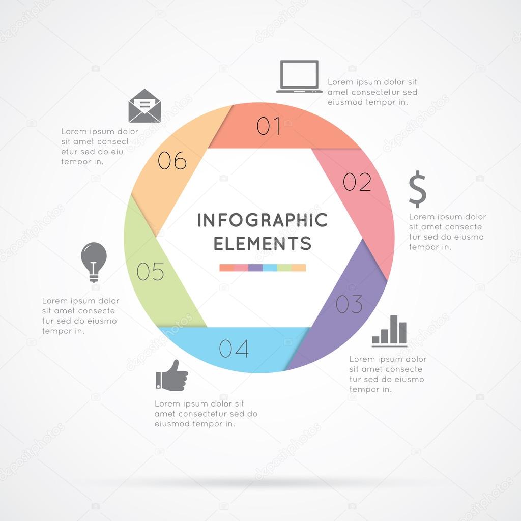 Infographic elements circle