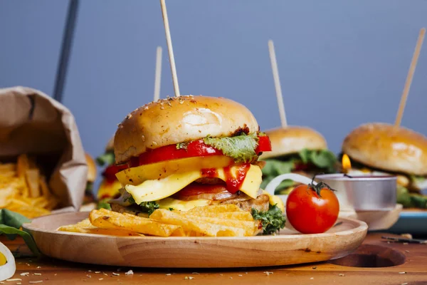 Home make  Hamburger closeup — Stock Photo, Image