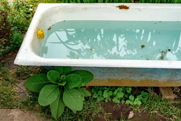Antiguo baño en el jardín — Foto de Stock