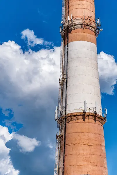 Baksteen ketel buis — Stockfoto