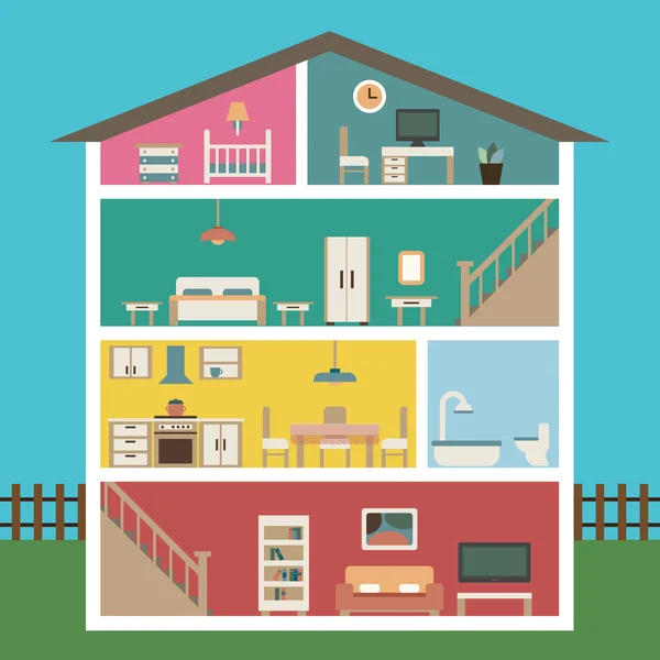 ᐈ Salas de casas animadas vectores de stock, ilustraciones sala casa