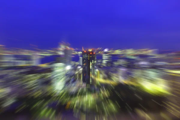 Tokyo Cityscape Artistic blur style - De focused urban abstract