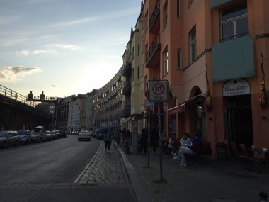 Berlin Almanya 'da sokak manzarası