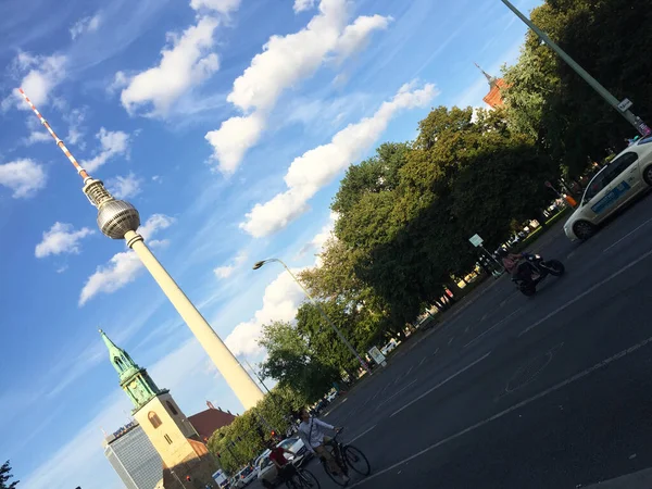 Berlínská Televizní Věž Německu — Stock fotografie