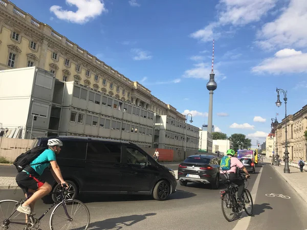 Vista Calle Berlín Alemania — Foto de Stock