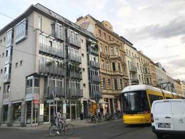 Berlin Almanya 'da sokak manzarası