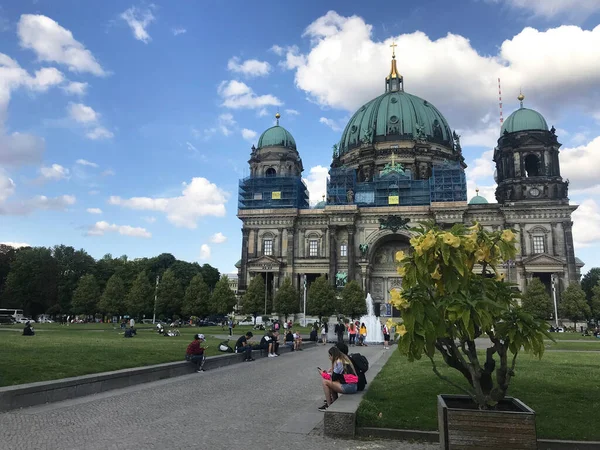 Widok Berliner Dom Katedra Berlińska Berlinie Niemcy — Zdjęcie stockowe
