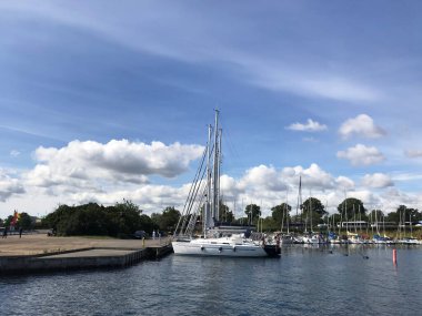 Gemi Kopenhag, Danimarka 'daki rıhtıma yanaştı.