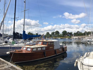 Gemi Kopenhag, Danimarka 'daki rıhtıma yanaştı.