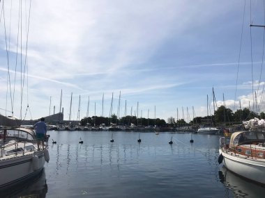 Gemi Kopenhag, Danimarka 'daki rıhtıma yanaştı.