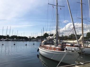 Gemi Kopenhag, Danimarka 'daki rıhtıma yanaştı.