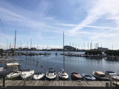 Gemi Kopenhag, Danimarka 'daki rıhtıma yanaştı.